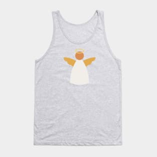 Gold Christmas Angel Tank Top